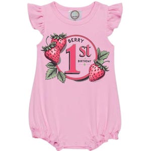 Berry First Birthday PNG, Strawberry First Birthday png, Strawberry Theme Birthday png, Sweet One png, Girls 1st birthday png
