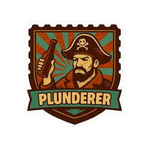 PEAK Plunderer Badge Kiss-Cut Sticker | PEAK Game, Gamer Decor
