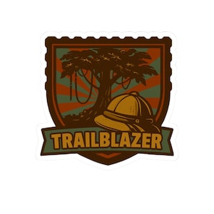 PEAK Trailblazer Badge Kiss-Cut Sticker | PEAK Game, Gamer Decor