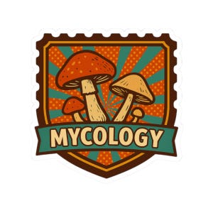 PEAK Mycology Badge Kiss-Cut Sticker | PEAK Game, Gamer Decor