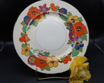 Piatto Art Déco vintage di W. H. Grindley