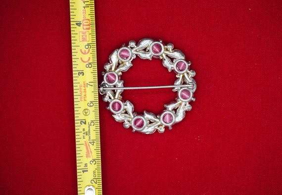 ヴィンテージ ムーングロー カボション リース ブローチ 1950年頃