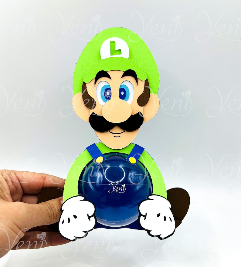 Super Mega Pack Mario Bros candy holders For 8cm / 3.15 Sphere Digital Files svg studio with Dotted Opening FREE image 3