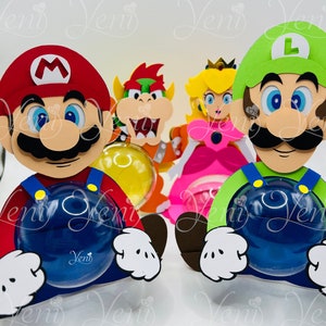 Super Mega Pack Mario Bros candy holders For 8cm / 3.15 Sphere Digital Files svg studio with Dotted Opening FREE image 9