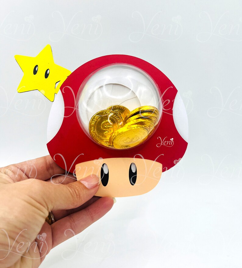 Super Mega Pack Mario Bros candy holders For 8cm / 3.15 Sphere Digital Files svg studio with Dotted Opening FREE image 7