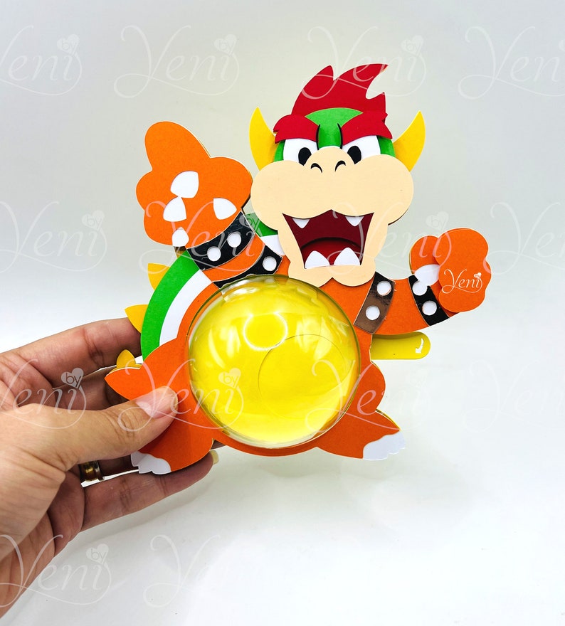 Super Mega Pack Mario Bros candy holders For 8cm / 3.15 Sphere Digital Files svg studio with Dotted Opening FREE image 5