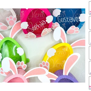 WITH Iris Shutter Bunny Easter Candy Box - SVG (cricut or scanandcut)- Studio (Silhouette) file for / Digital File