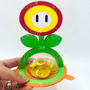 Super Mega Pack Mario Bros candy holders For 8cm / 3.15 Sphere Digital Files svg studio with Dotted Opening FREE image 8