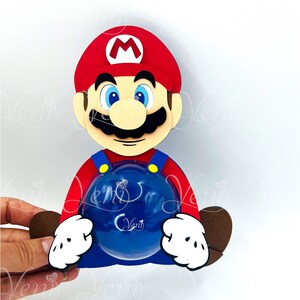 Super Mega Pack Mario Bros candy holders For 8cm / 3.15 Sphere Digital Files svg studio with Dotted Opening FREE image 2