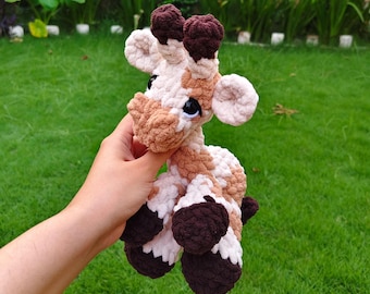 Crochet Giraffe Pattern: Amigurumi Plush Toy PDF (Digital Download)