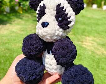 Crochet Panda Pattern: Momo Amigurumi Plushie (PDF Pattern)