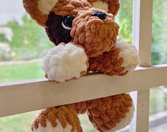 Patrón de perro a crochet: Peluche de cachorro amigurumi (Patrón PDF)