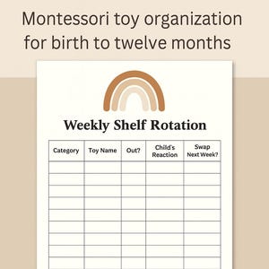 Weekly Toy Rotation Chart - Etsy UK