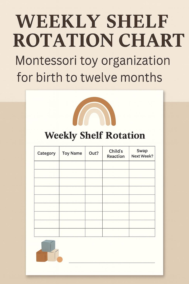 Weekly Toy Rotation Chart - Etsy UK