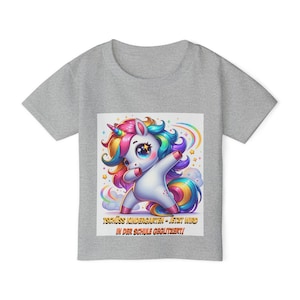 Colorful children&#39;s T-shirt gift for girls shirt for kindergarten, school enrollment Heavy Cotton