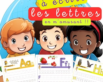 Digital Activity Book: Learn the Alphabet - Special for Children - Writing, Letters, Games, Coloring Pages - Printable PDF