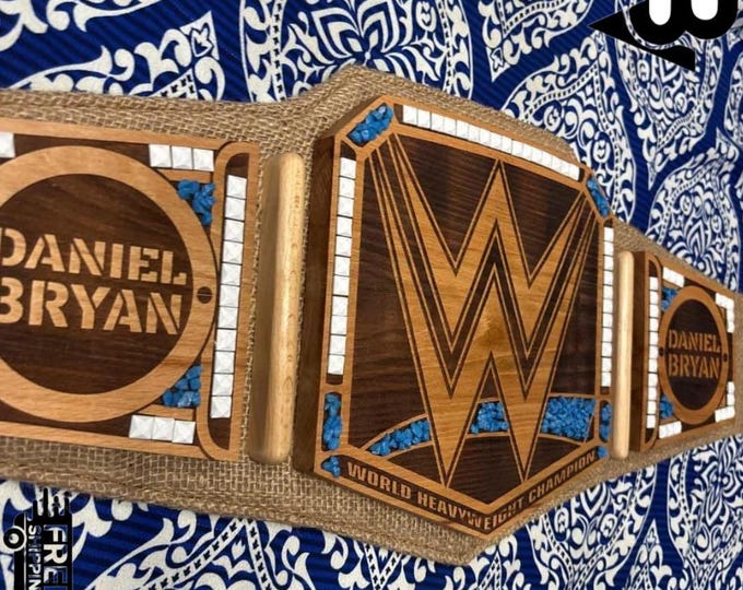 Daniel Bryan Inspired Custom wrestling Championship belt replica Title belt 12mm Wood