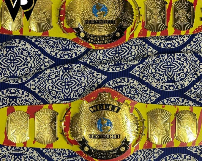 Hulk Hogan Signature series Wrestling Championship belt Replica Title 2mm 4mm brass zinc