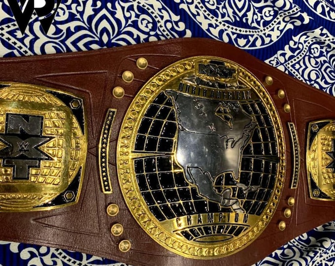 North American heavyweight wrestling Championship belt replica Title belt 2mm 4mm Brass Zinc