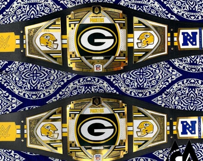Green Bay Packers Championship Belt Replica Title belt 2mm 4mm Brass Zinc
