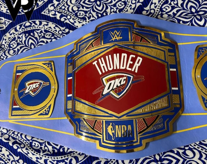 Thunder Oklahoma Championship Belt Replica Title Belt Brass Zinc 2mm 4mm