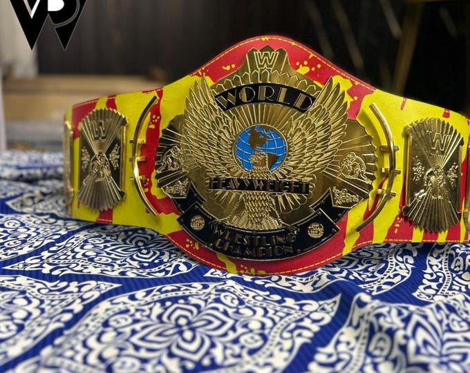 Hulk Hogan Signature series Wrestling Championship belt Replica Title 2mm 4mm brass zinc
