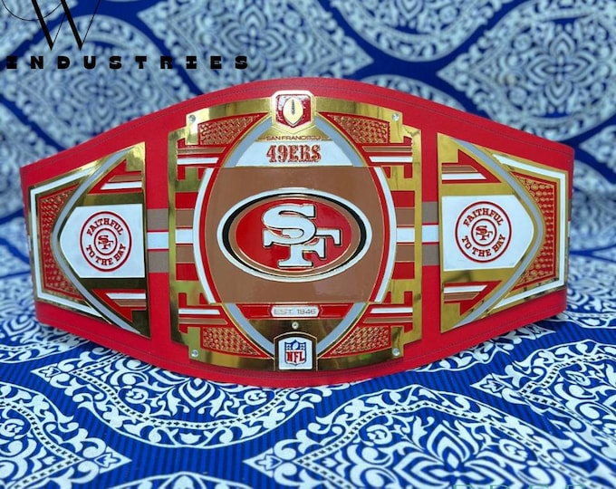 San francisco 49ers Championship Belt Replica Title belt 2mm 4mm Brass Zinc