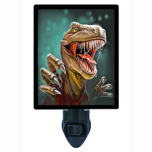 Dinosaur Teeth – T-Rex Night Light – Dinosaur Plug In Light – Kids Room Decor – Free Switchable Insert Included