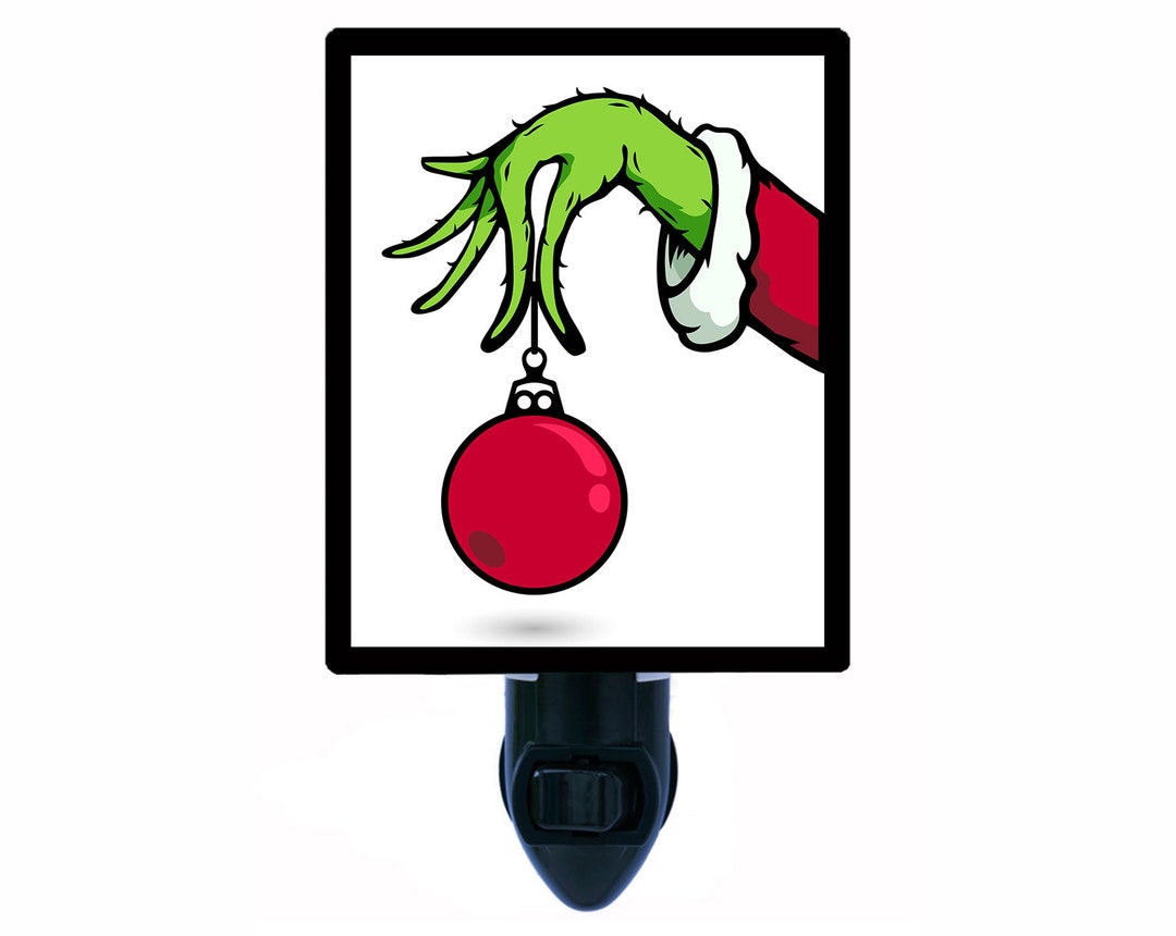 Grinch Plug Grinch Ornament – Funny Christmas Night Light – Holiday Plug in Light ...