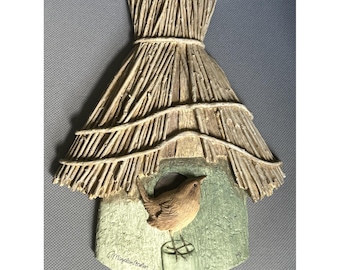 Hallmark Marjolein Bastin Vintage Resin Birdhouse Wall Decor Natures Sketchbook