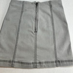 Spódnica Free People damska Modern Femme Cadet Grey Denim Mini rozmiar 4 zdjęcie 6