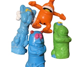 1991 Burger King Kids - Freaky Fellas Funsters Lifesavers Set Of 4