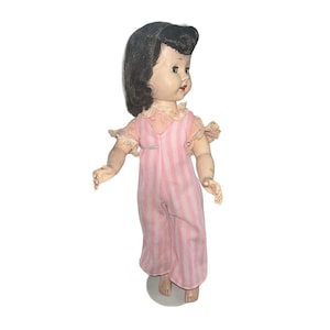 Vintage Walker Doll FairyLand Toy Prod. Composition Sleepy Eye in pink outfit