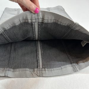 Spódnica Free People damska Modern Femme Cadet Grey Denim Mini rozmiar 4 zdjęcie 3