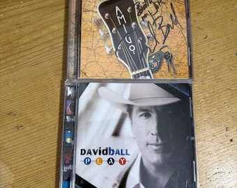 2 David Ball CD's Classic Country "PLAY" and "Amigo "- Amigo Is Autographed