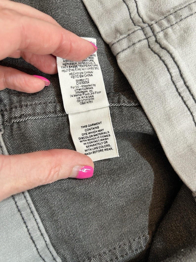 Spódnica Free People damska Modern Femme Cadet Grey Denim Mini rozmiar 4 zdjęcie 5
