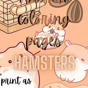 Animal Coloring Pages: Hamsters