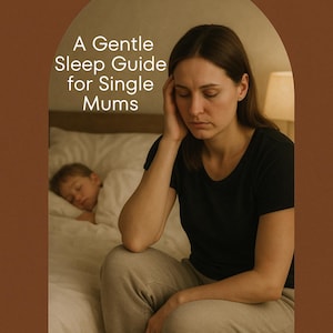 Gentle Sleep Guide for Single Mums – Printable PDF for Insomnia, Overwhelm & Exhaustion Relief | Digital Download Self-Care Workbook