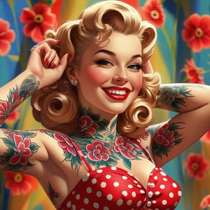 Pinup Wall Art/Wallpaper