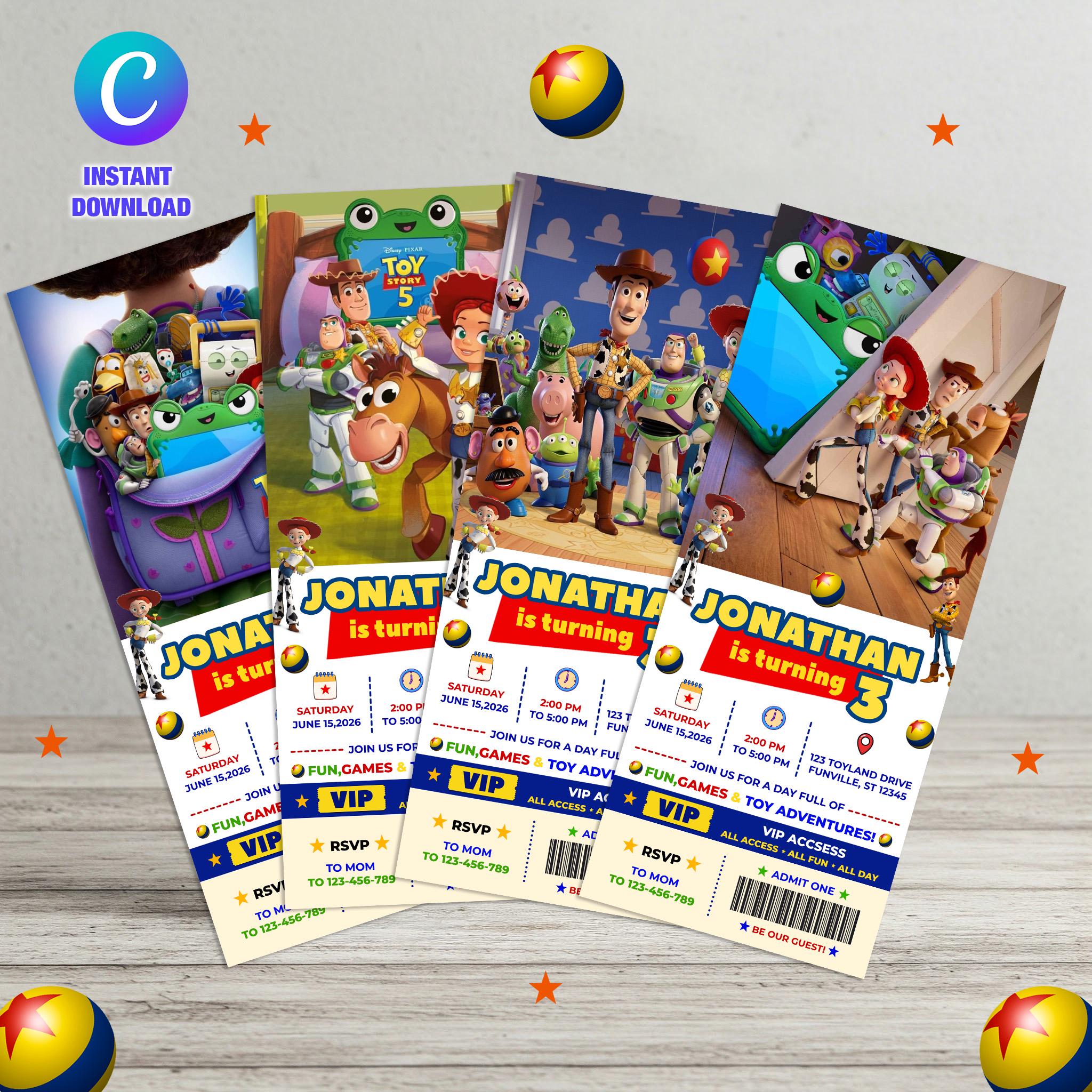 Toy Story Movie Ticket - Etsy