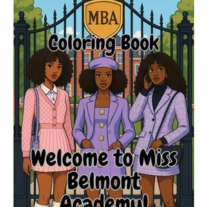 Black Girl Coloring Book – Natural Hair, Fashion, School Cliques | Printable PDF Download|Cozy black girl coloring pages for all ages