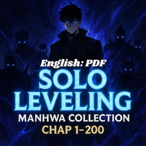 Solo Leveling Manga Collection, English Chapter 1-200, Complete Manga Bundle, High Quality Anime Collection, Hero, action, Magazine, novels