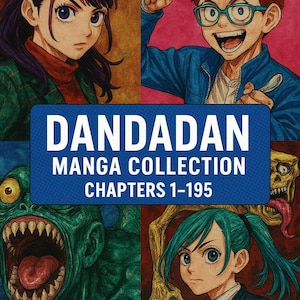 Dandadan Manga Collection Chapters 1–195 | English Edition | Complete Set | Sci-Fi Horror Comedy Manga | Anime Gift for Manga Fans