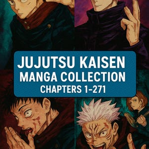 Jujutsu Kaisen Manga Collection Chapters 1–271 | Complete English Set | Gege Akutami | Shonen Jump Anime Manga | Sorcerer vs Curses Series