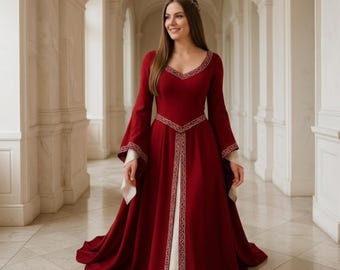 Ren Fair Outfit Rennaisance Medieval Dress Gown Fantasy Cosplay