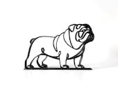 English Bulldog gift, black line art English Bulldog sculpture side view, minimalist English Bulldog figurine, Bulldog mom gift, Bulldog dad gift, English Bulldog lover gift, English Bulldog owner gift, English Bulldog gifts for women, English Bulldog gifts for men, English Bulldog home decor, English Bulldog statue, English Bulldog Christmas gift, Bulldog birthday gift