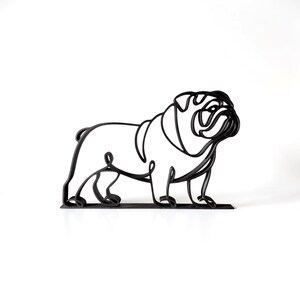 English Bulldog gift, black line art English Bulldog sculpture side view, minimalist English Bulldog figurine, Bulldog mom gift, Bulldog dad gift, English Bulldog lover gift, English Bulldog owner gift, English Bulldog gifts for women, English Bulldog gifts for men, English Bulldog home decor, English Bulldog statue, English Bulldog Christmas gift, Bulldog birthday gift