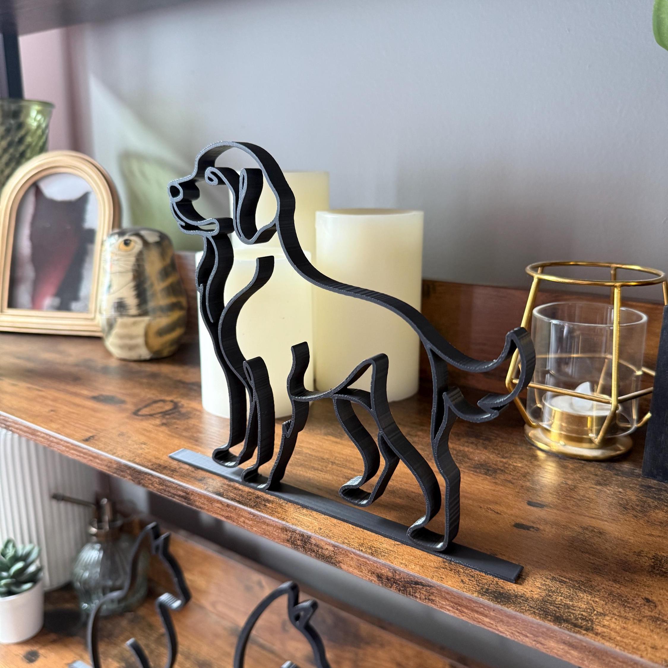 Golden Retriever Line Art Decor