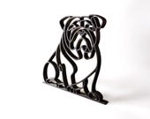 English Bulldog gift for dog lovers, English Bulldog home decor, Bulldog dad gift, Bulldog mom gift, English Bulldog owner keepsake, modern Bulldog sculpture black line art figurine for shelf mantel or desk display, perfect English Bulldog birthday Christmas Mother’s Day Father’s Day or memorial gift for new puppy parents and lifelong Bulldog lovers