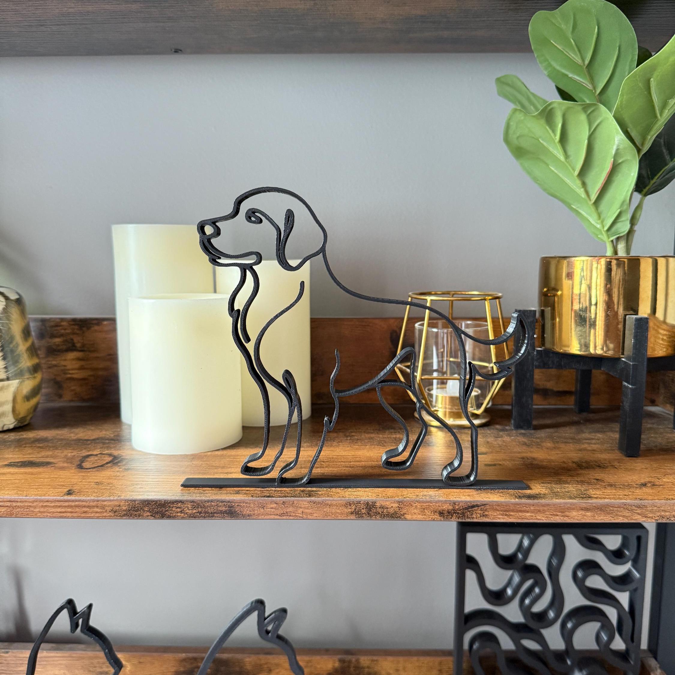 Golden Retriever Minimalist Decor